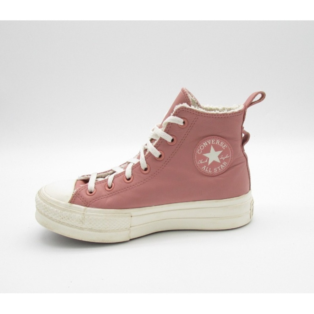 Converse A04256C Chuck Taylor All Star Hi Lift Leather Sneaker Womens US 7.5 - Picture 6 of 11